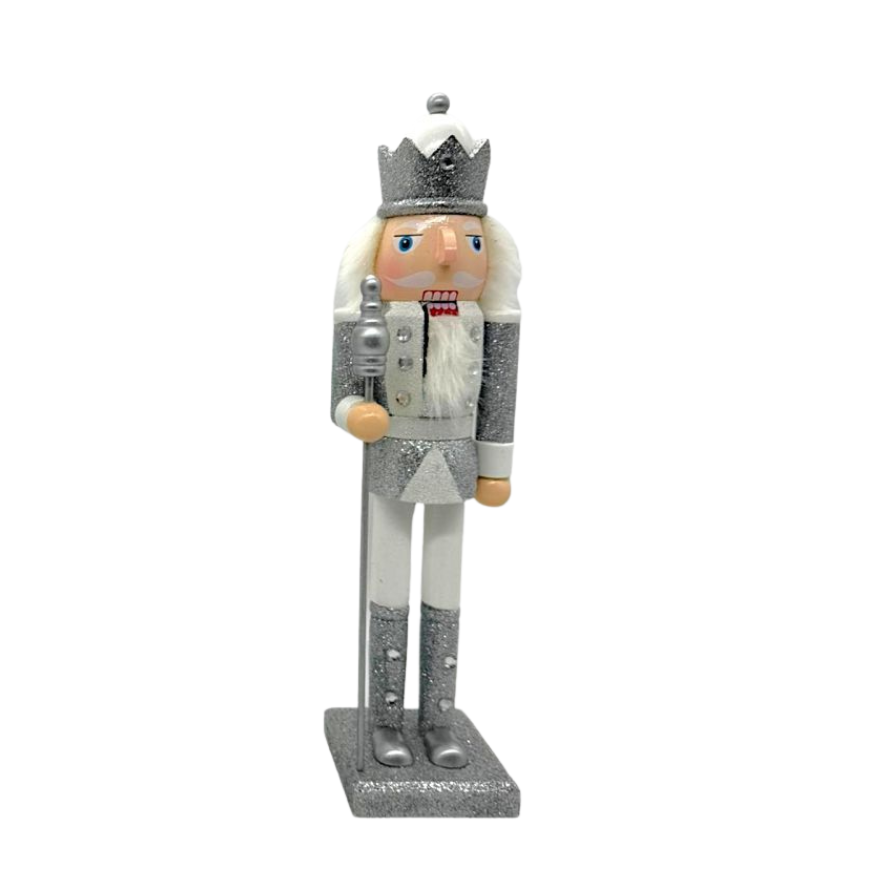 NUTCRACKER 15" SILVER 1PC