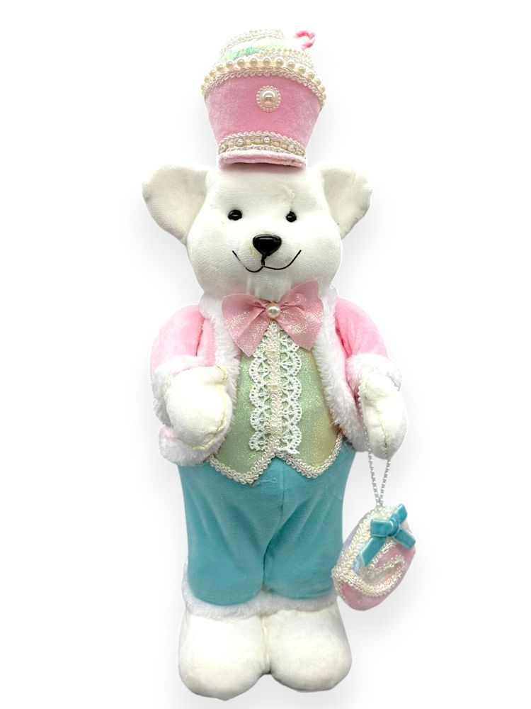 Standing Candyland Pastel Bear 16"