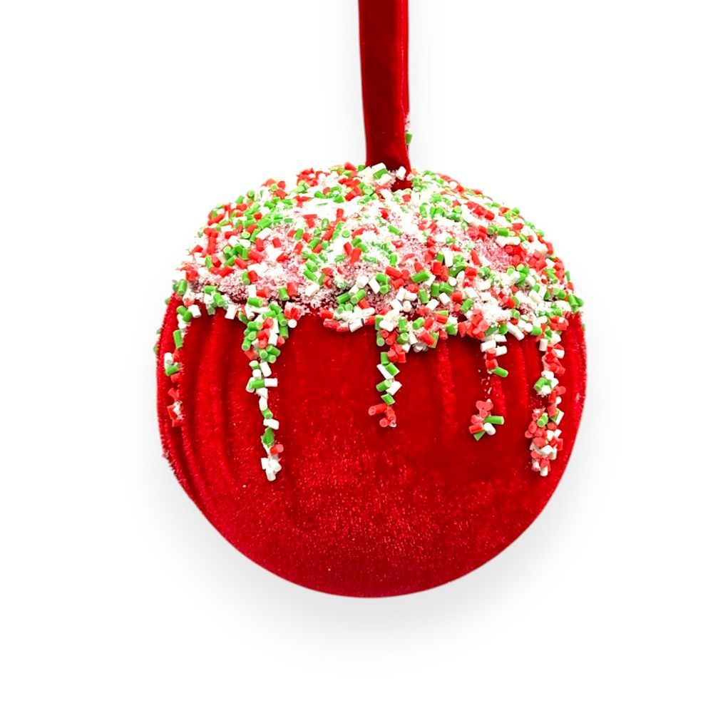 Red Velvet with Sprinkle Orn 4"