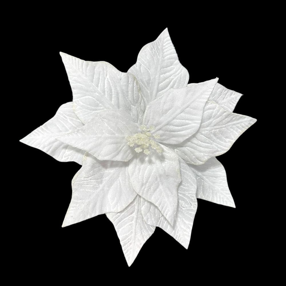 Velvet Glitter-Edge Poinsettia