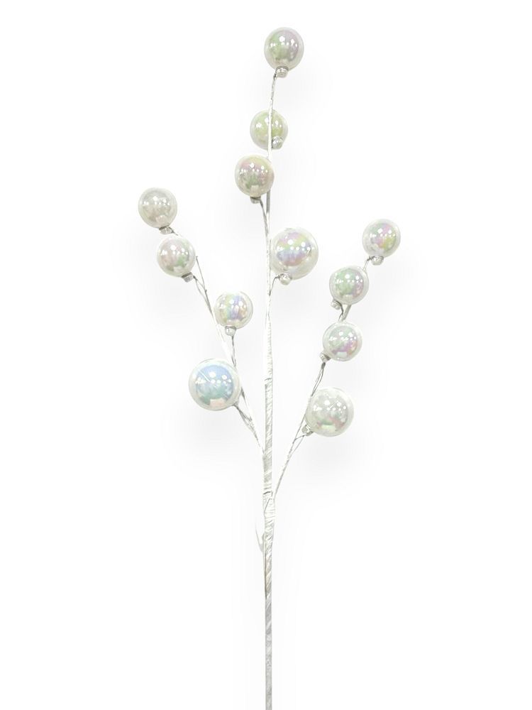 Iridescent Bead Spray 25"