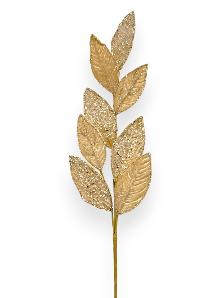 Glitter Leaf Spray 26"