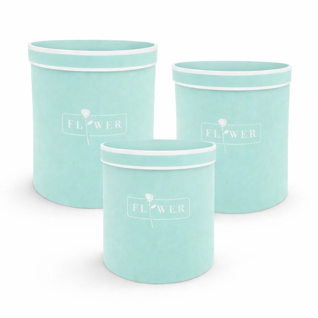 Round Flower Boxes - Set of 3