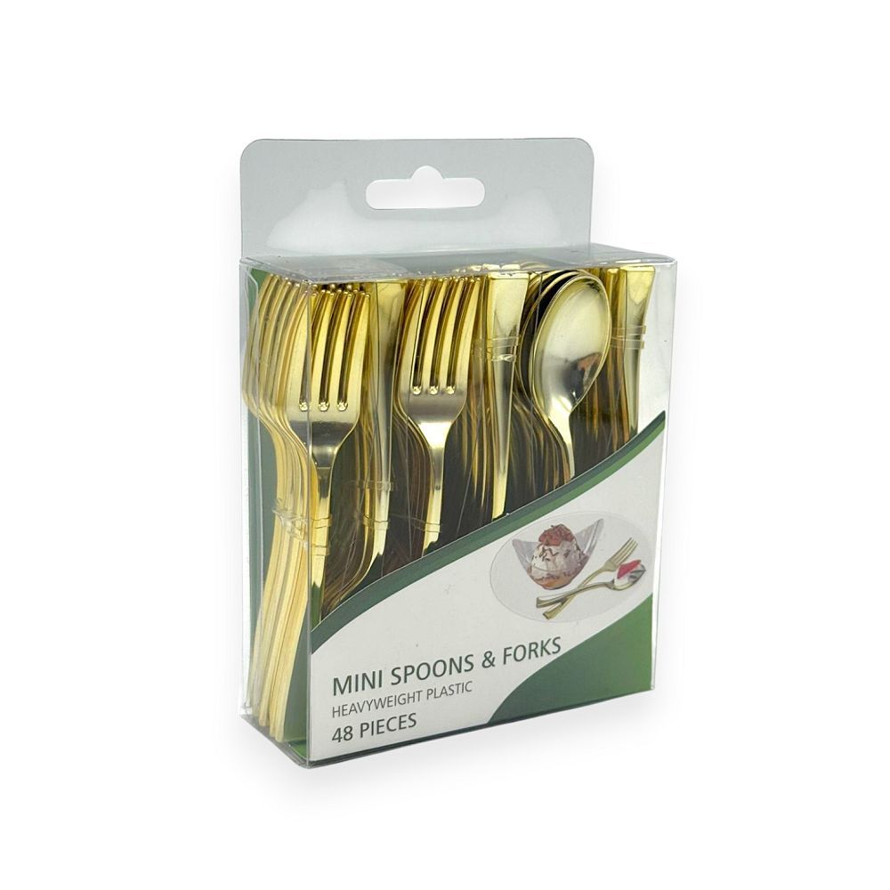 Mini Spoons & Forks – 48PC