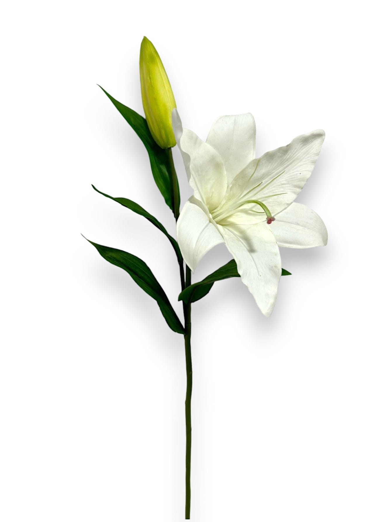 long stem white lilies LILY STEM 27" NAT.TCH – Chan's Silk Flowers, inc