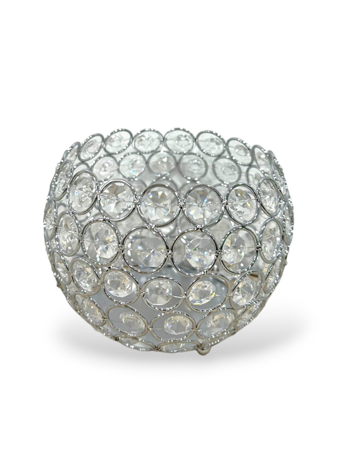 Crystal Candleholder Round 6"