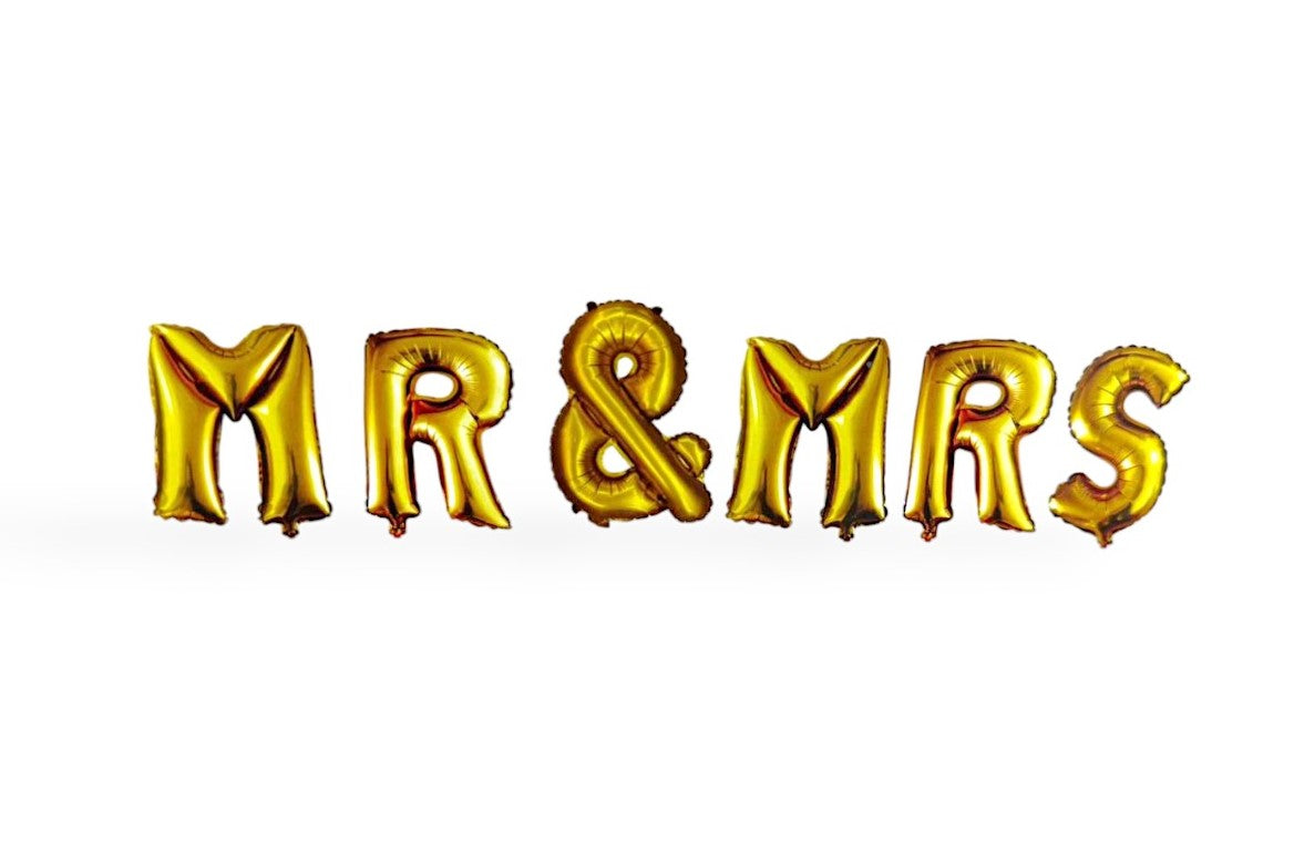 MR & MRS FOIL BALLOON 32"