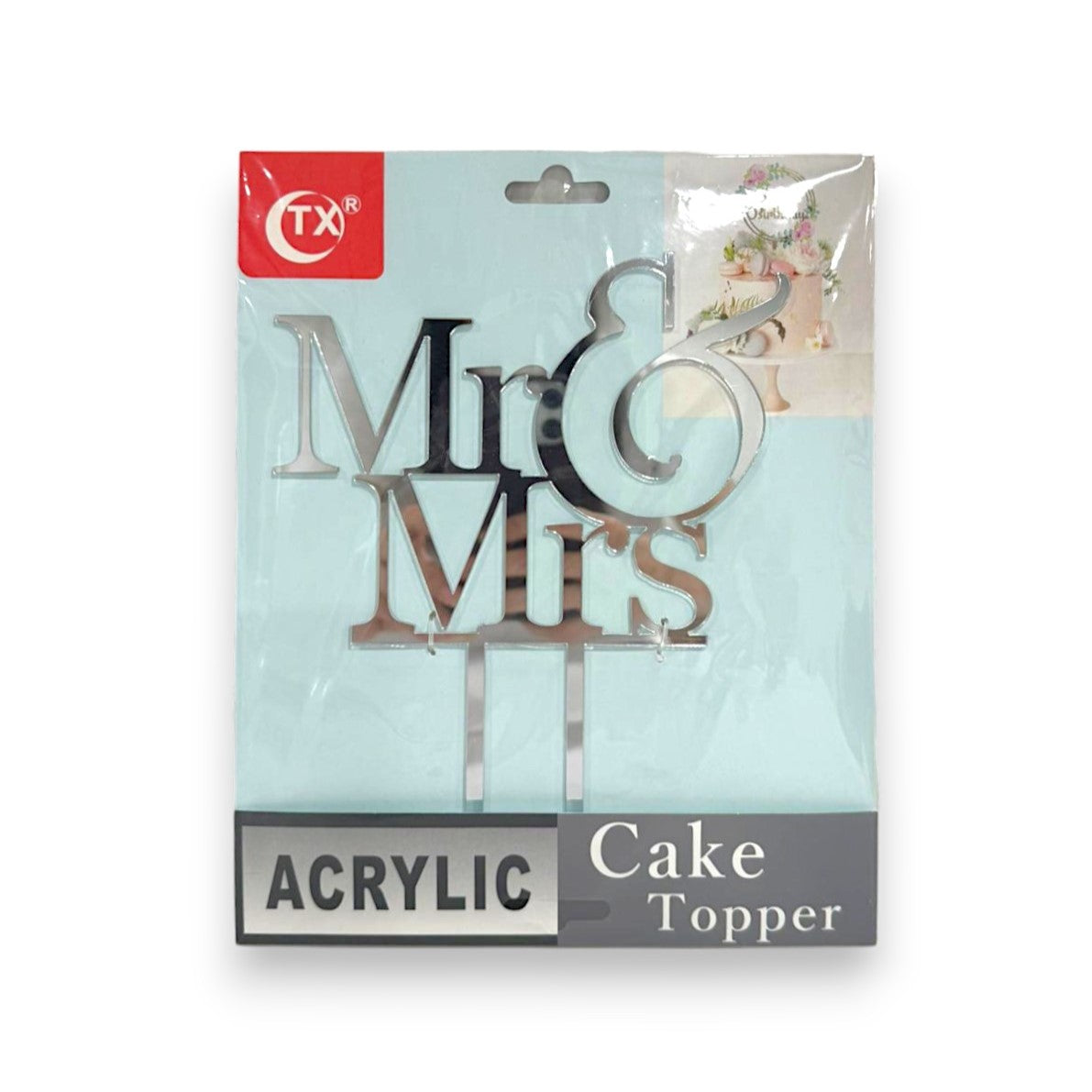 CAKE TOPPER MR & MRS