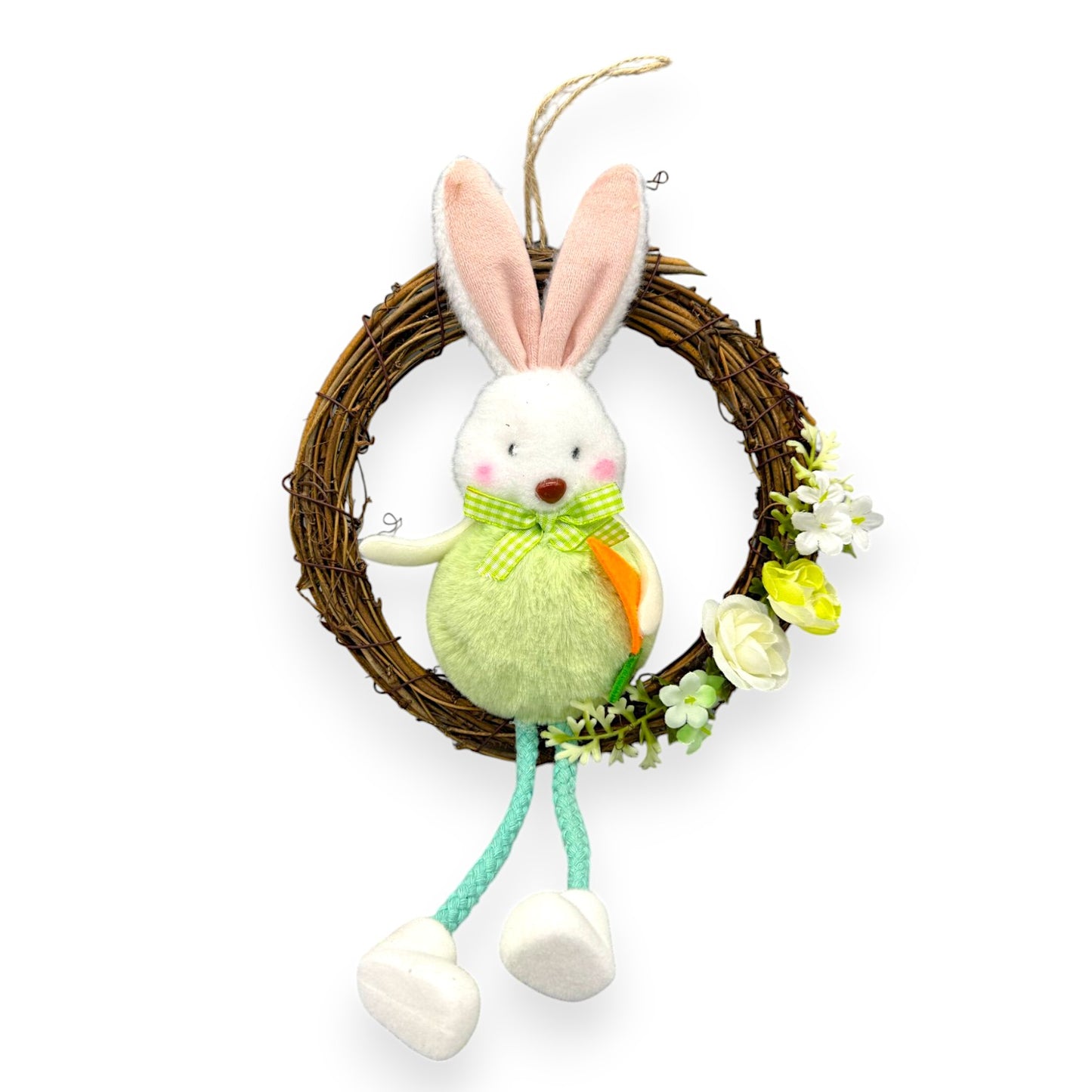 EASTER WREATH W/BUNNY 8"
