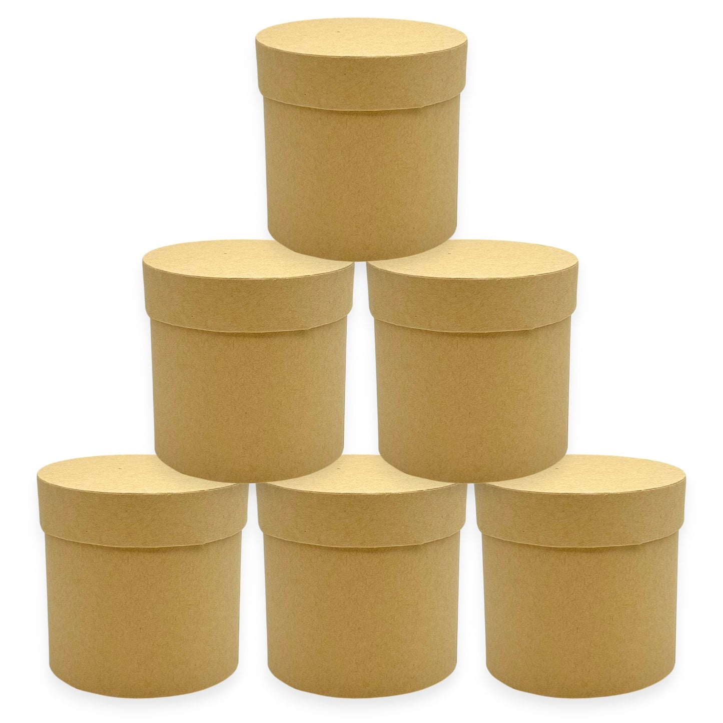 Round Flower Gift Boxes 4" โ Set of 6