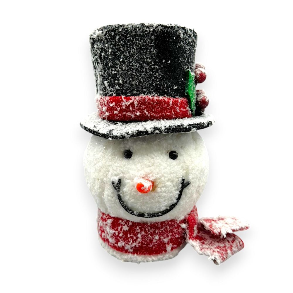 SNOWMAN W/TOPHAT FRST 6.5"