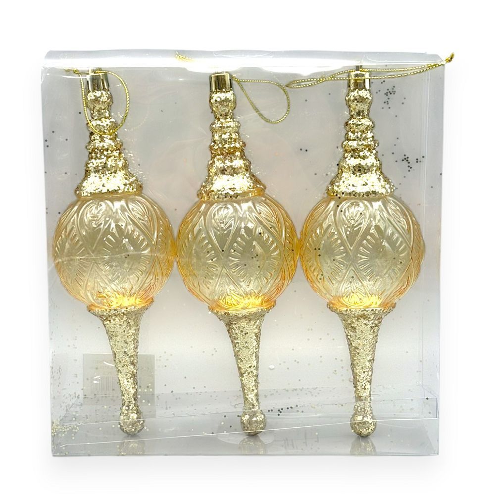 Finial Ornaments 3PC/Box