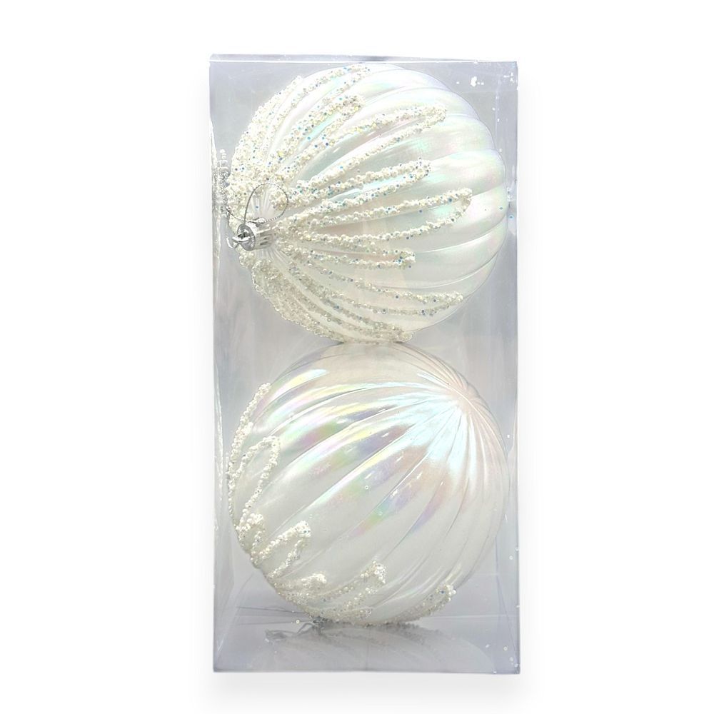 Iridescent Pearl Ornament 5"