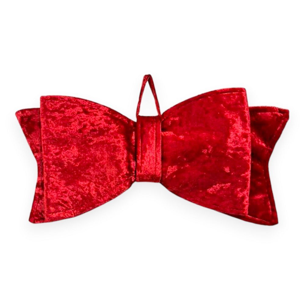 Velvet Christmas Bow 17"x8"