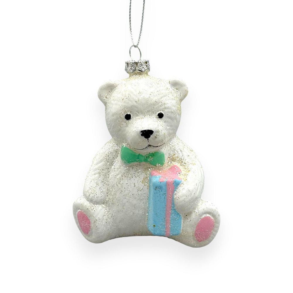 Pastel Teddy Bear Orn 4"