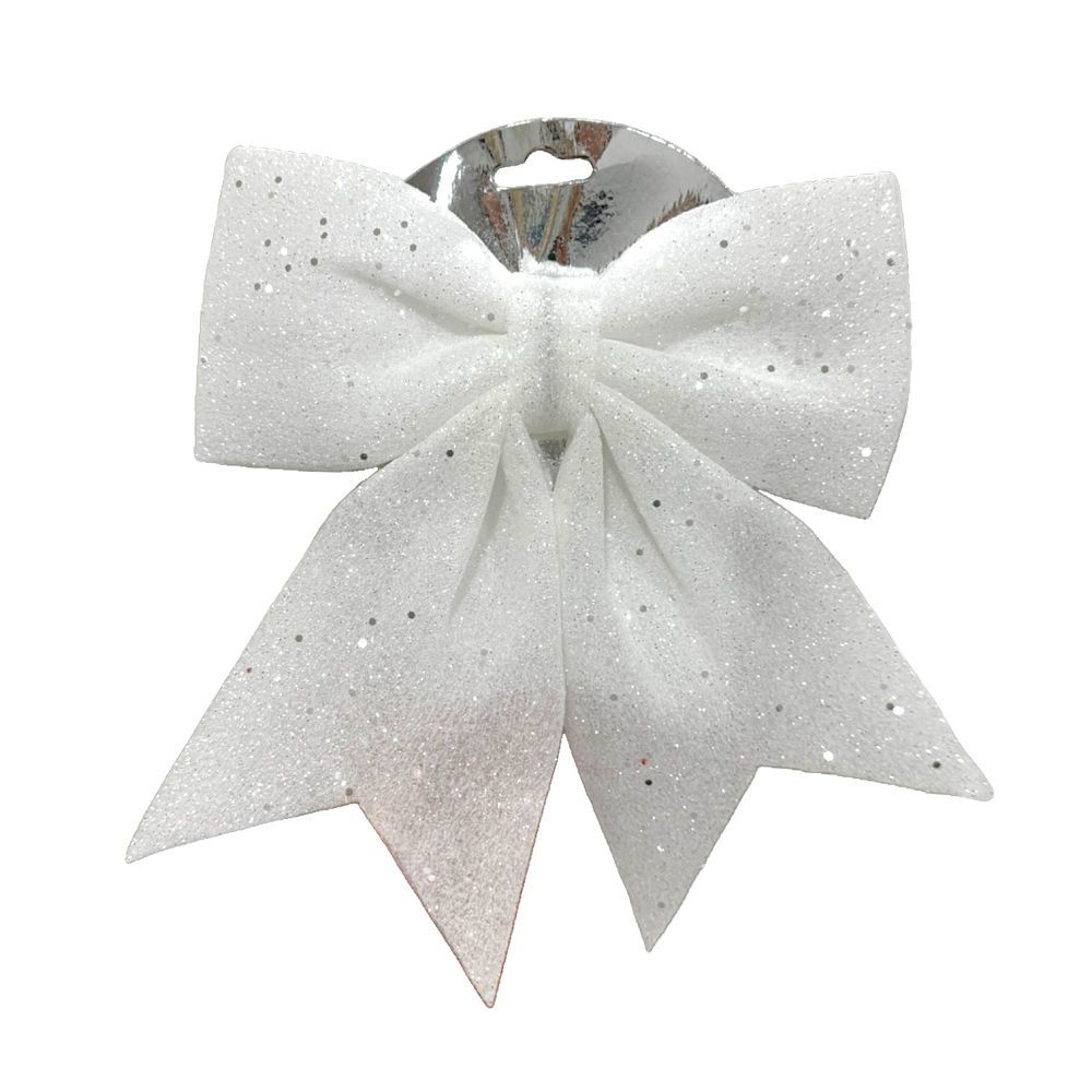Glitter Christmas Bow 8"x10"