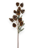 Snow Pinecone Spray 28"
