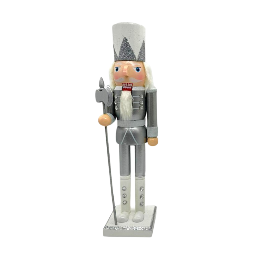 NUTCRACKER 15" SILVER 1PC