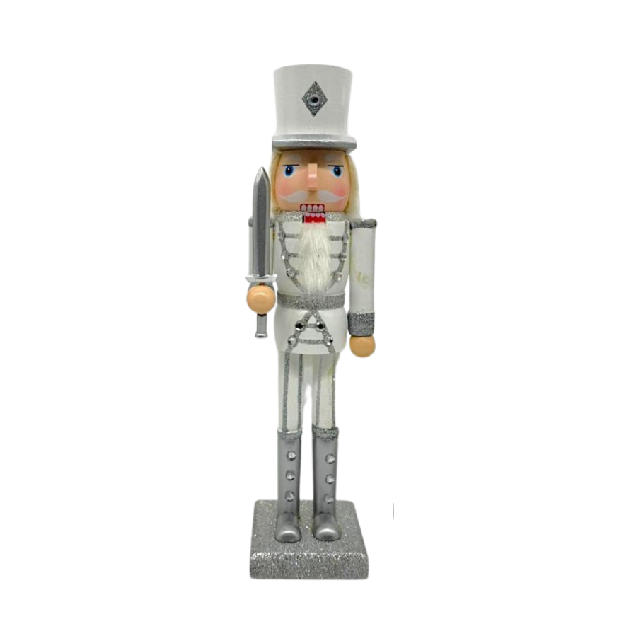 NUTCRACKER 15" SILVER 1PC