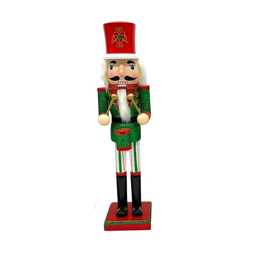 NUTCRACKER 15" RED/GREEN 1PC