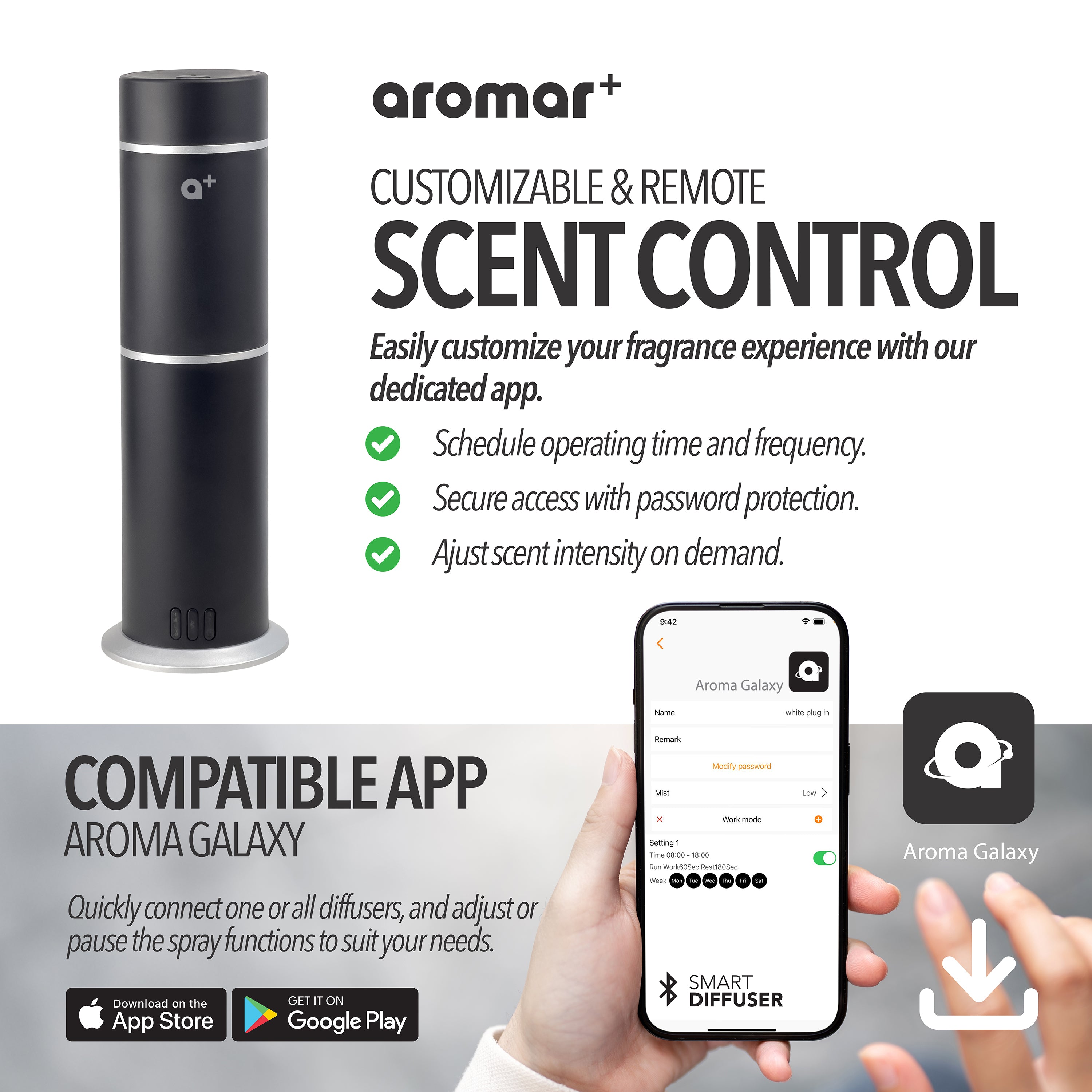 Aromar+ Waterless Diffusers
