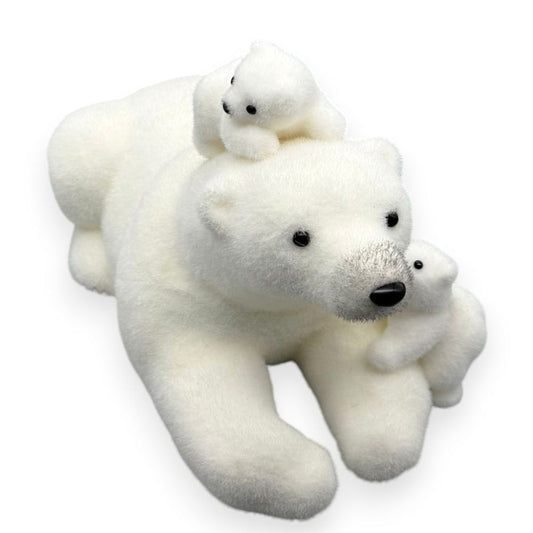 Polar Bear with Two Cubs