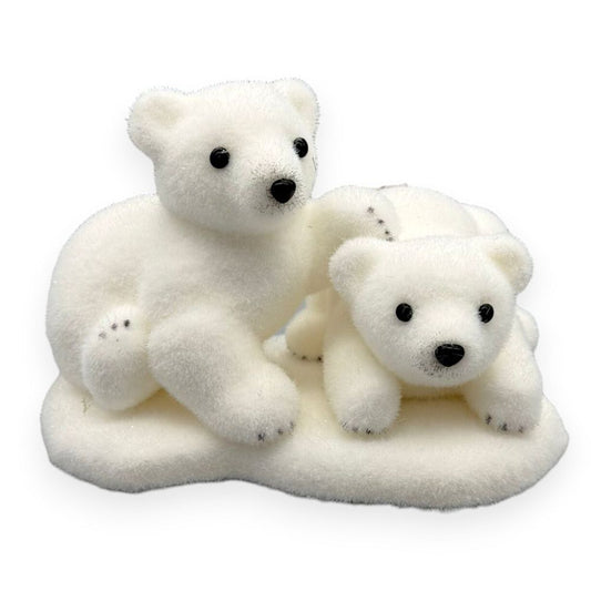 Polar Bear Cubs on Ice Base