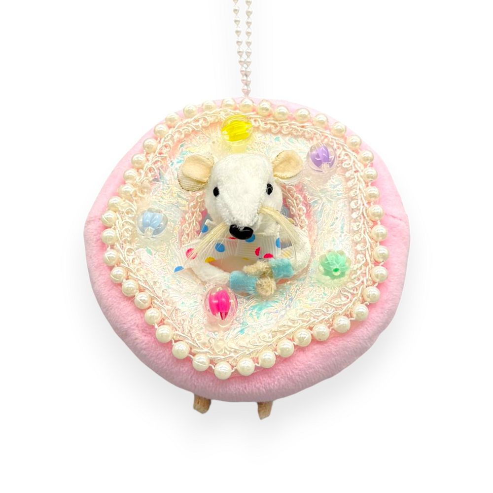 Candyland Mouse Donut Orn 5"