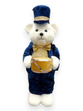 Blue & Gold Drummer Bear 18"