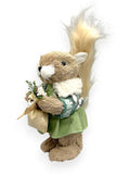 Squirrel with Holiday Bag 8"