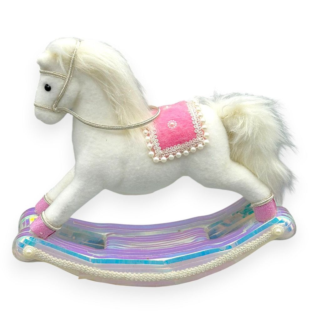 Rocking Horse with Pink Saddle