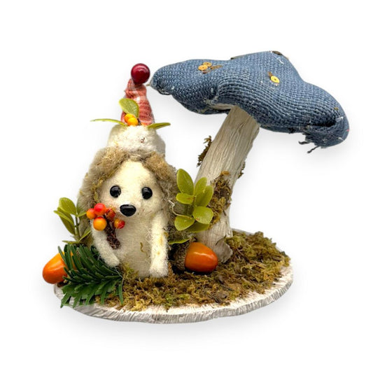 Hedgehog with Mushroom 6"