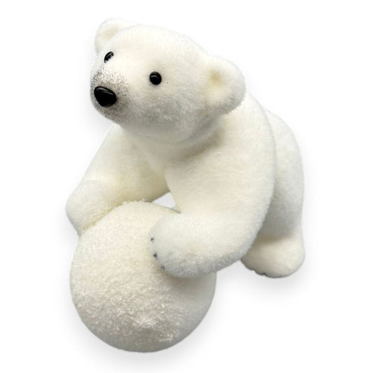 Polar Bear with Snowball 10"