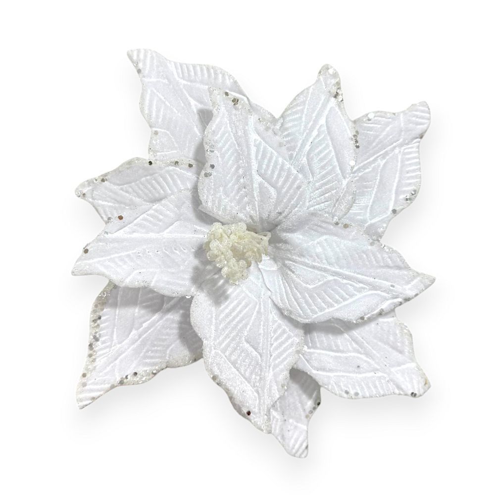 Velvet Poinsettia Pick