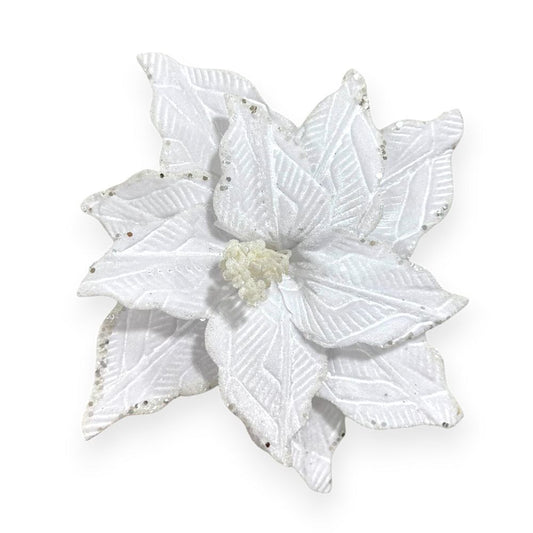 Velvet Poinsettia Pick