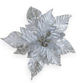 Glitter Poinsettia Pick