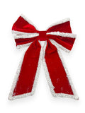 Red Velvet Snow-Kissed Bow 10"x14"