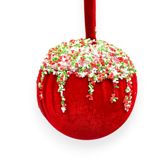 Red Velvet with Sprinkle Orn 4"