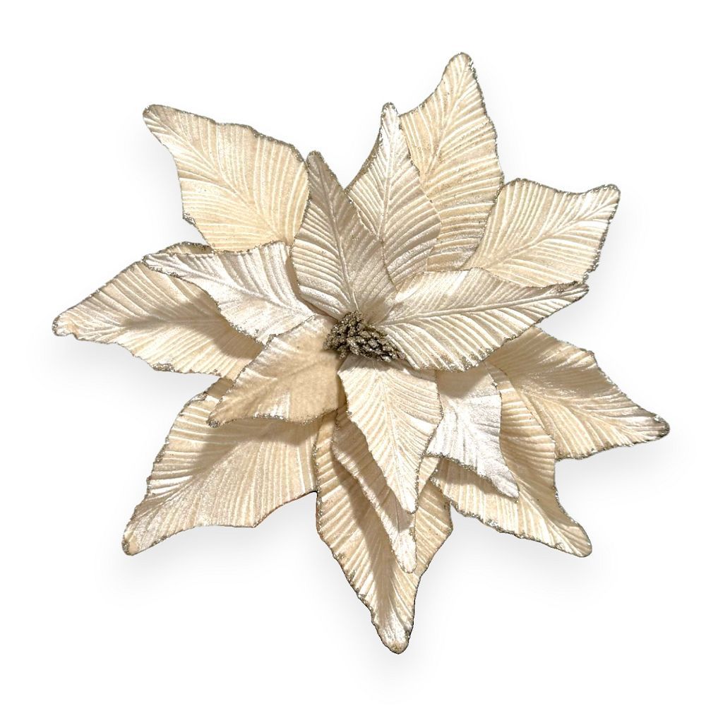 Velvet Poinsettia Stem