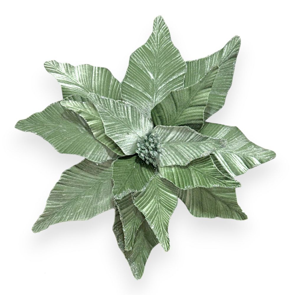 Velvet Poinsettia Stem