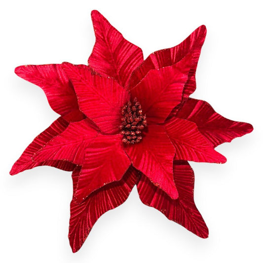 Velvet Poinsettia Stem