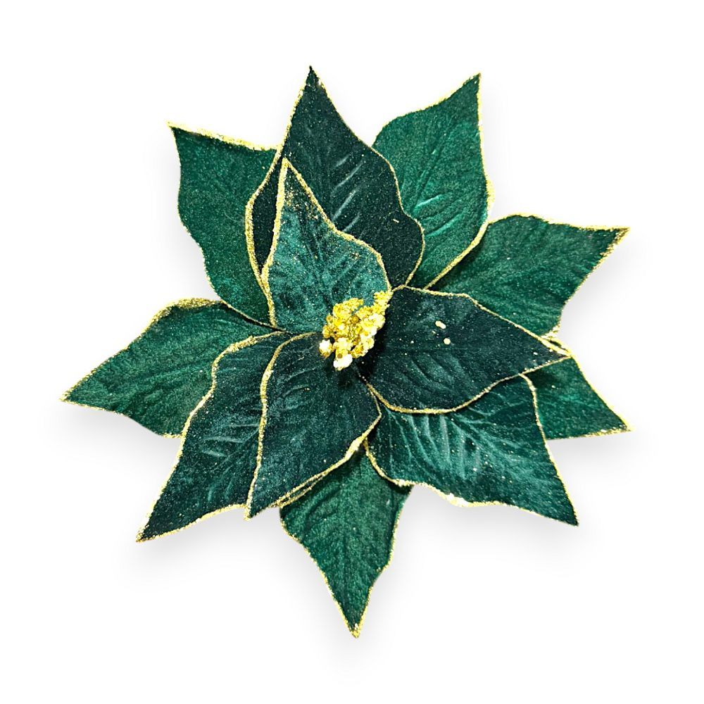 Velvet Glitter-Edge Poinsettia