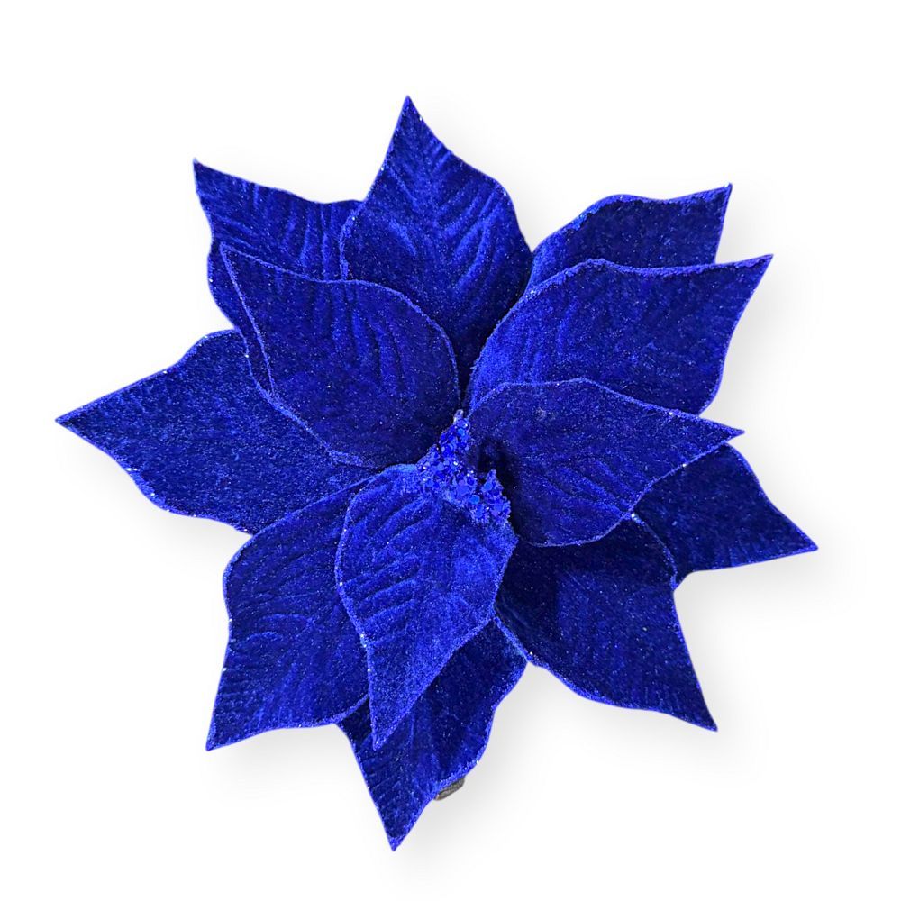 Velvet Glitter-Edge Poinsettia
