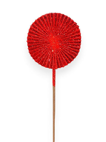 Glitter Fan Spray Stems 14"