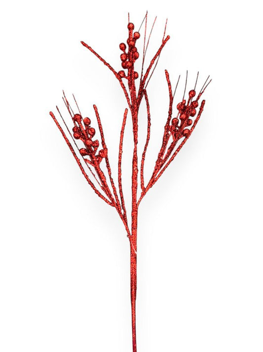 Glitter Berry Spray 27"