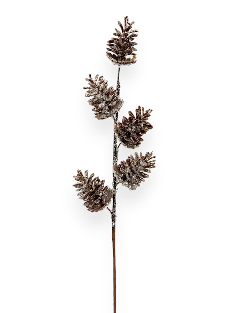 Frosted Pinecone Pick 26"