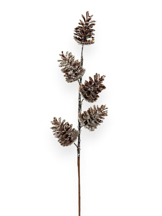 Frosted Pinecone Pick 26"