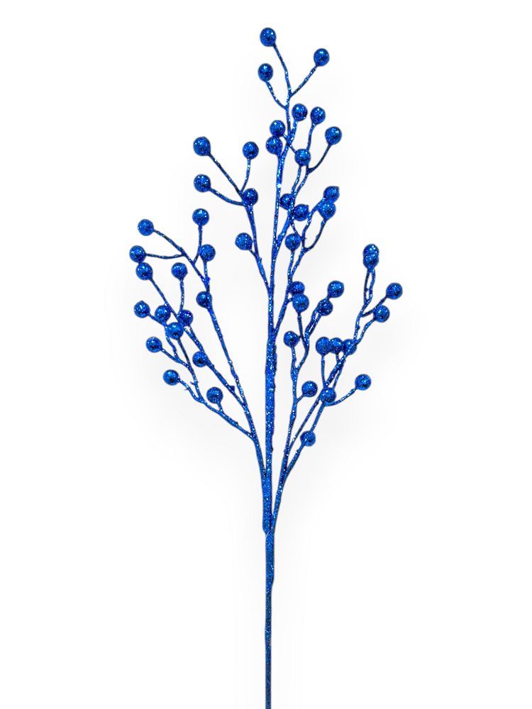 Glitter Berry Branch 28"