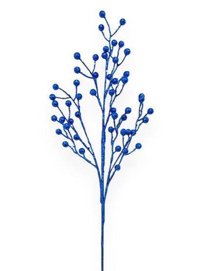 Glitter Berry Branch 28"