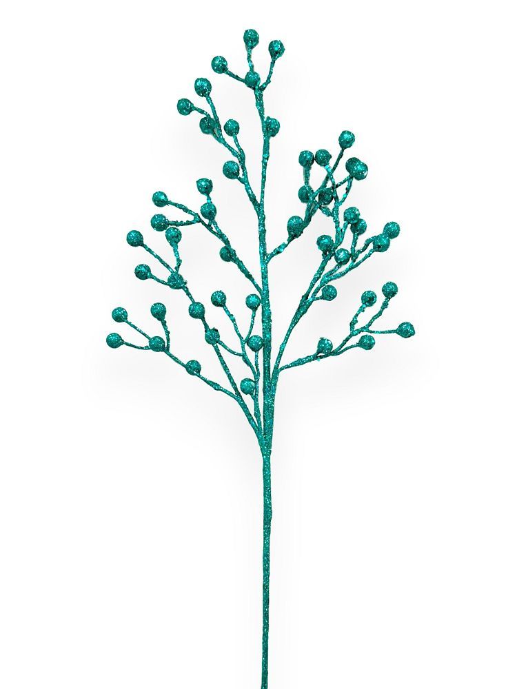 Glitter Berry Branch 28"